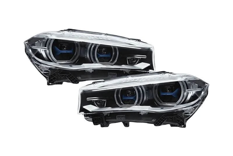 BMW X5 F15 F16 Laser Style Blue Accent Headlights Upgrade (2012 - 2019)