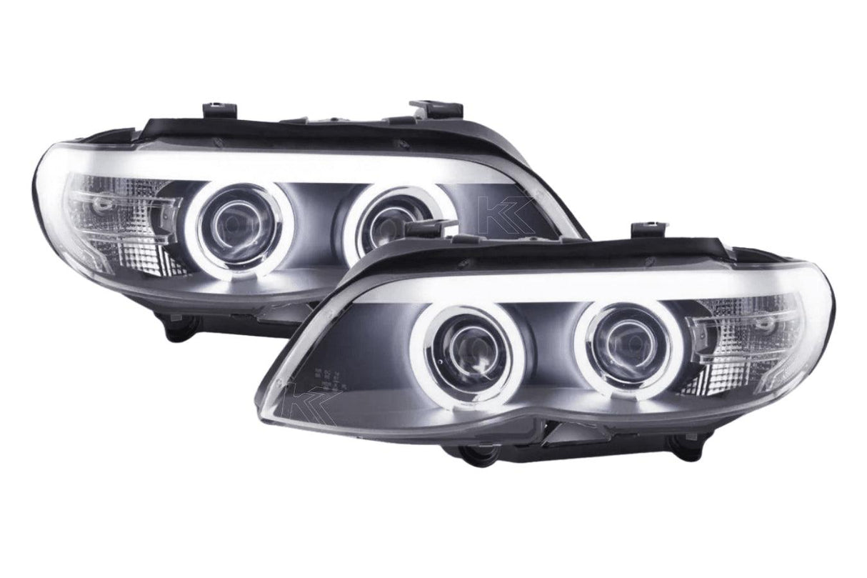 BMW X5 E53 CCFL Black Angel Eyes LED Headlights (2003-2006)