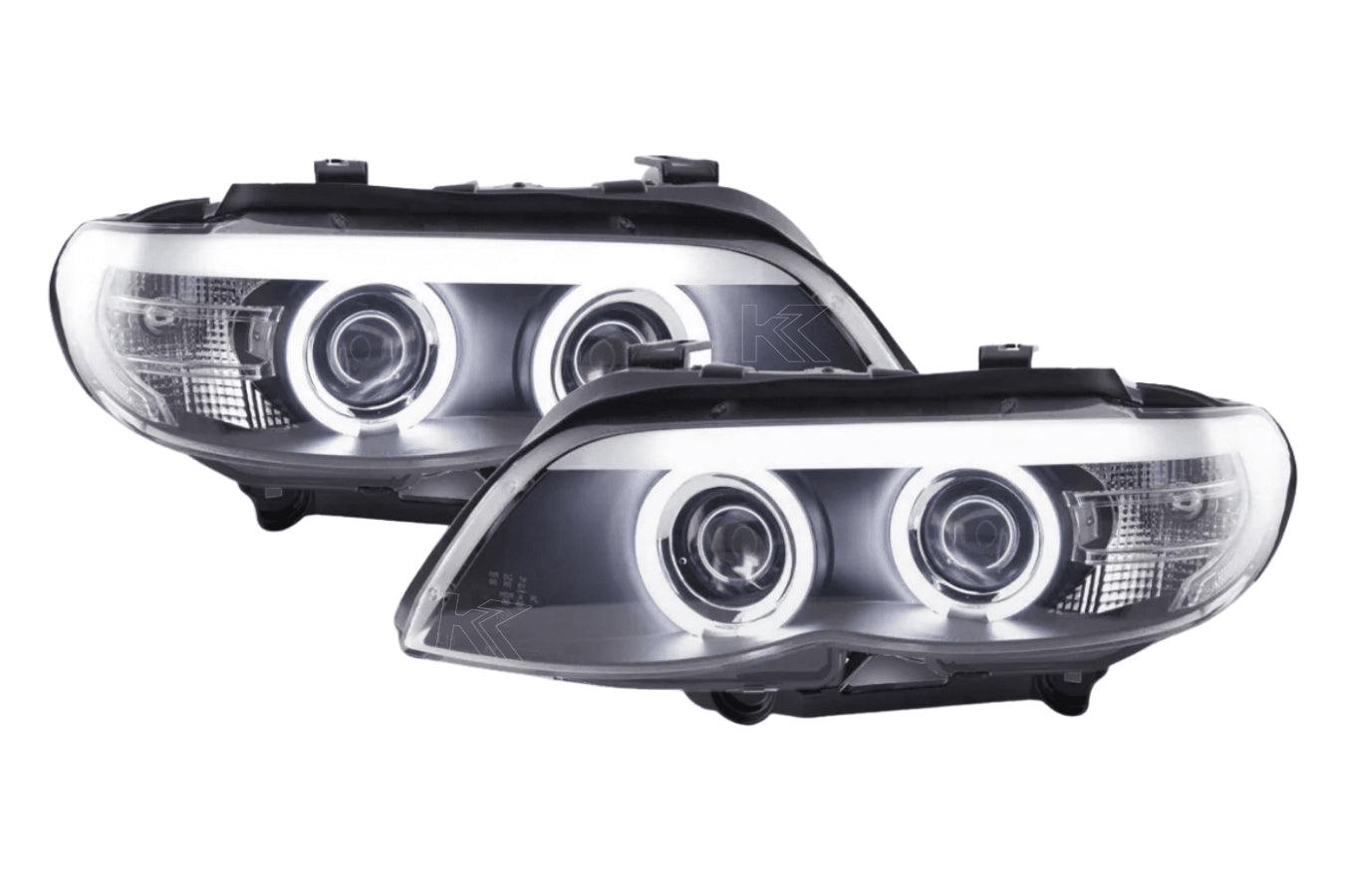 BMW X5 E53 CCFL Black Angel Eyes LED Headlights (2003-2006)