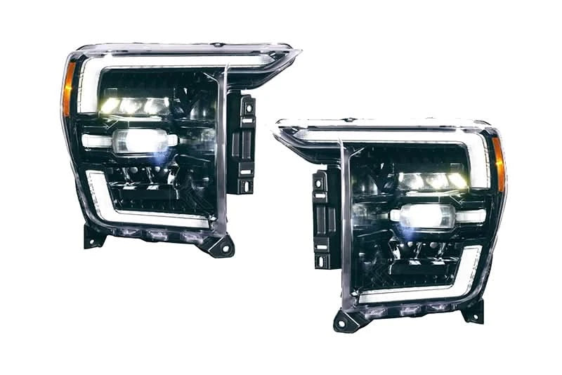 Infinite Series Headlight and DRL Grille 2pc Bundle 21-23 Ford F150 OLM Outside Line Motoring