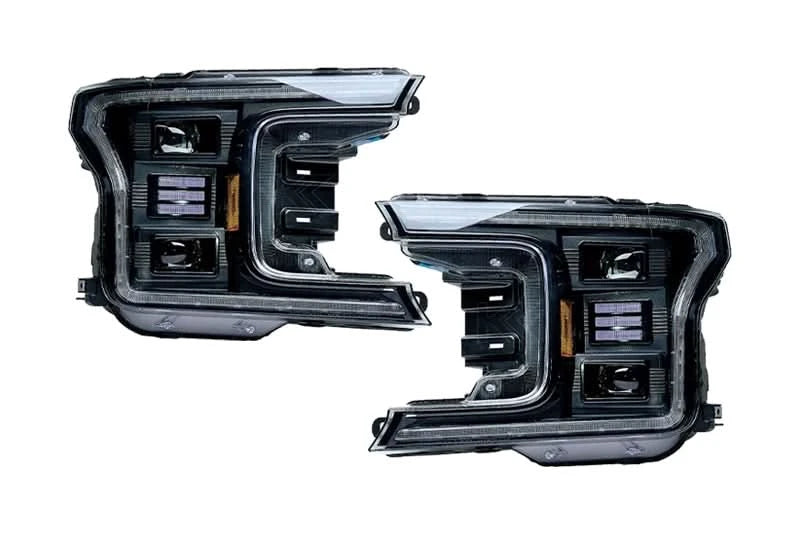 Essential Series Headlight and DRL Grille 2pc Bundle 18-20 Ford F150 OLM Outside Line Motoring