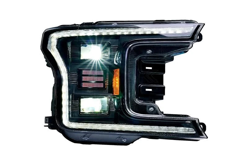 Essential Series Headlight and DRL Grille 2pc Bundle 18-20 Ford F150 OLM Outside Line Motoring