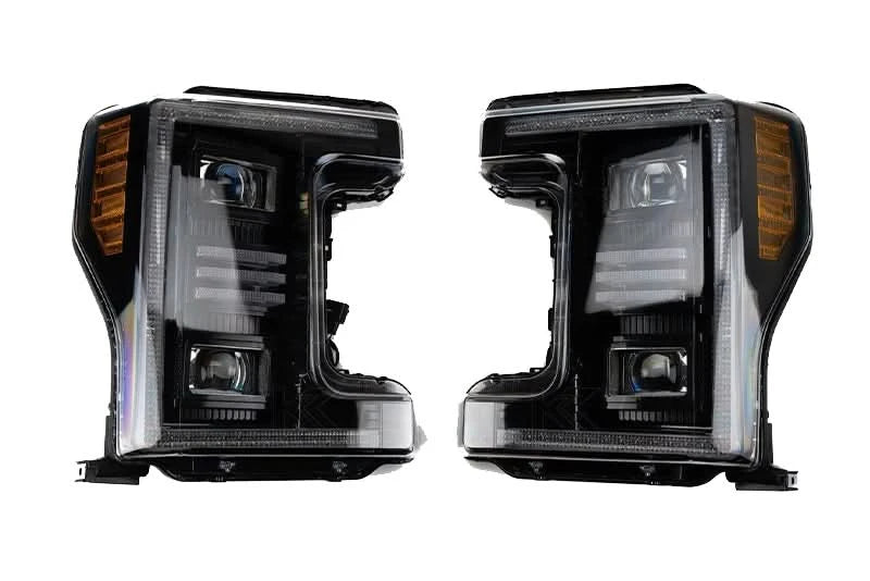Essential Series Headlight/DRL Grille/Taillight 3pc Bundle 17-19 Ford Super Duty OLM Outside Line Motoring
