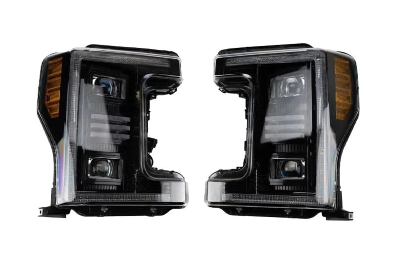 Essential Series Headlight and DRL Grille 2pc Bundle 17-19 Ford Super Duty OLM Outside Line Motoring