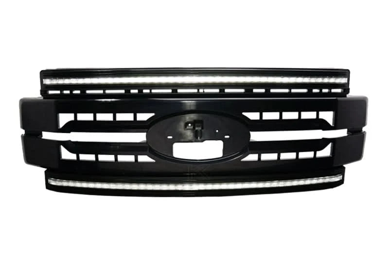 Essential Series Headlight and DRL Grille 2pc Bundle 17-19 Ford Super Duty OLM Outside Line Motoring