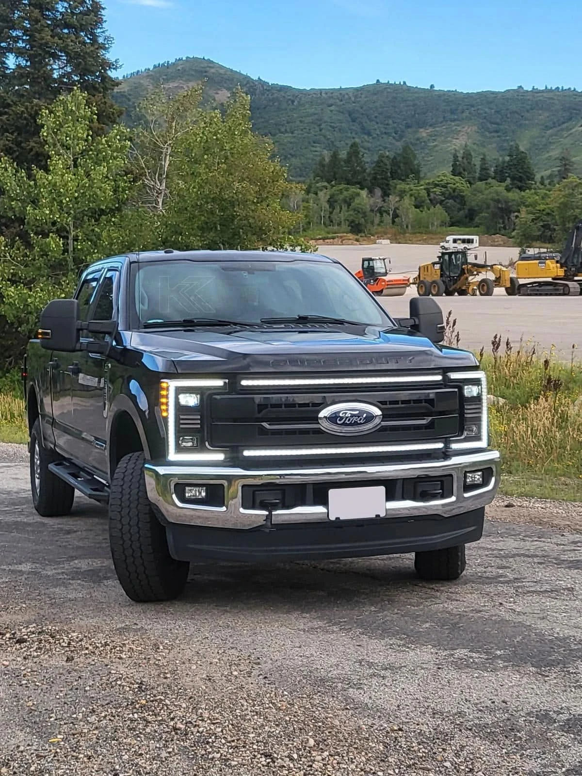 Essential Series Headlight and DRL Grille 2pc Bundle 17-19 Ford Super Duty OLM Outside Line Motoring