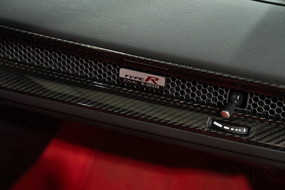 LE Carbon Fiber Interior Dash Cover (2pc) 22-Present Honda Civic Type R OLM Outside Line Motoring