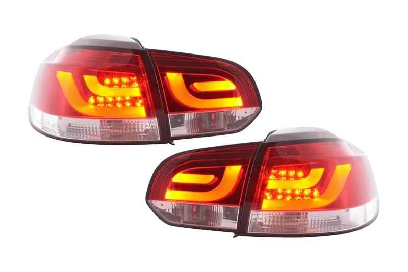 VW Golf Mk6 GTI LED Bar Red Tail Lights V1 (2008-2014) - K2 Industries