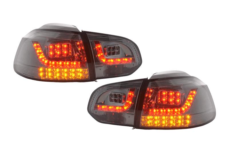 VW Golf Mk6 GTI LED Clear Smoked Tail Lights V2 LED Indicators (2008-2014) - K2 Industries