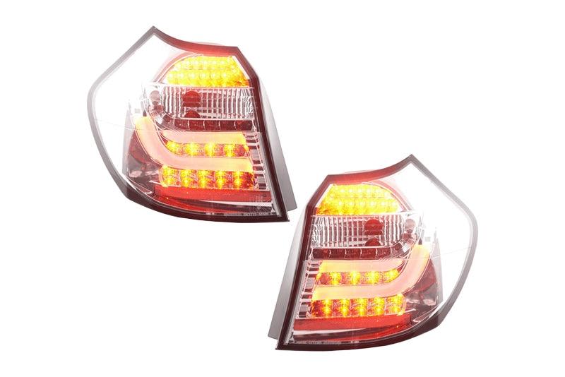 BMW 1-series E81 Coupe Chrome Clear LED Taillights Set (2007-2011) - K2 Industries