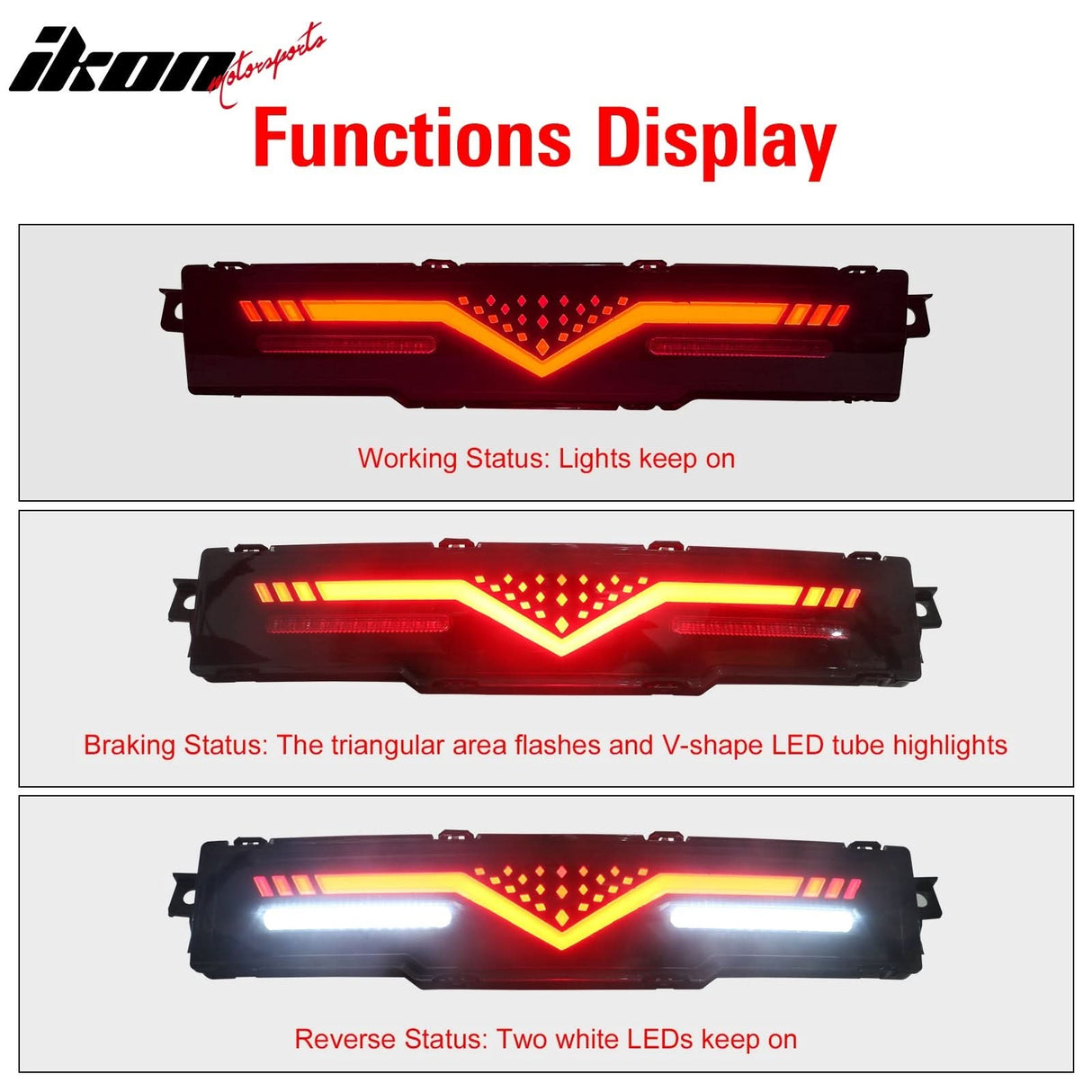 2022-2025 Subaru BRZ Rear Bumper Brake Light Smoked Len