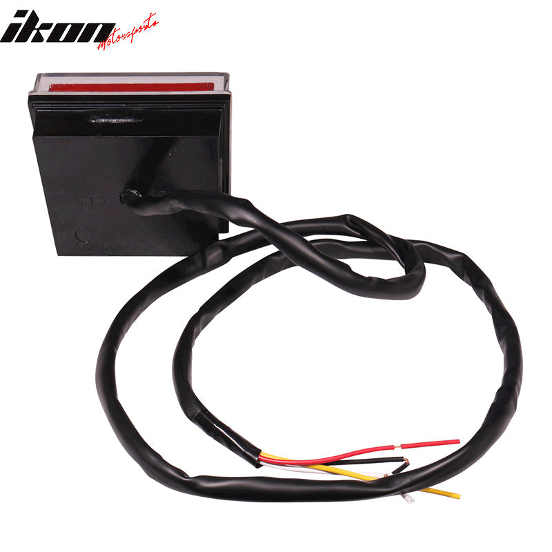 Universal Square Clear LED Rear Tail 3RD Brake Lights Stop Safety Lamp
