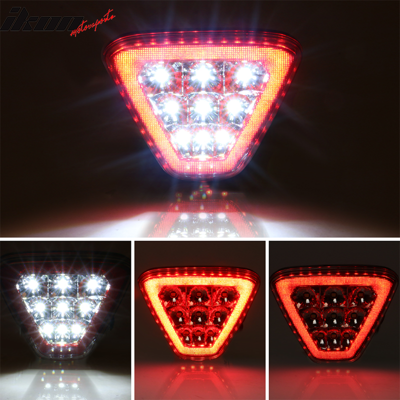 Universal Triangle LED Rear Tail 3RD Brake Light Safety Lamp