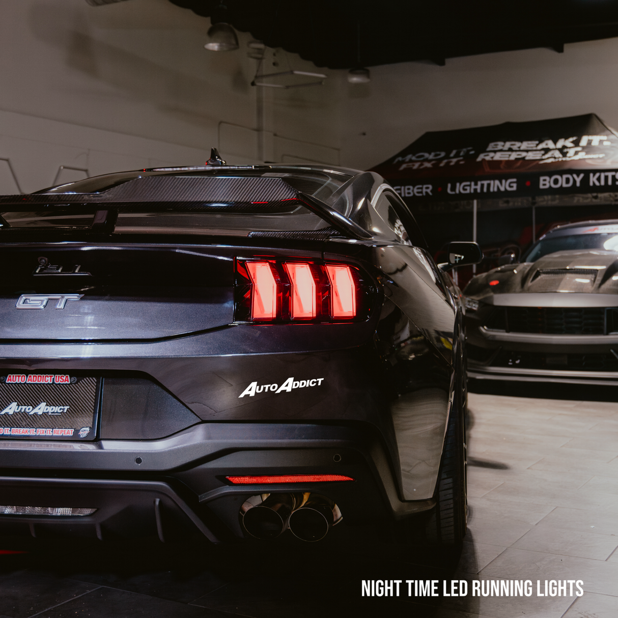 2024-2025 Mustang S650 Euro Style Taillights Amber Turn Signal Sequential