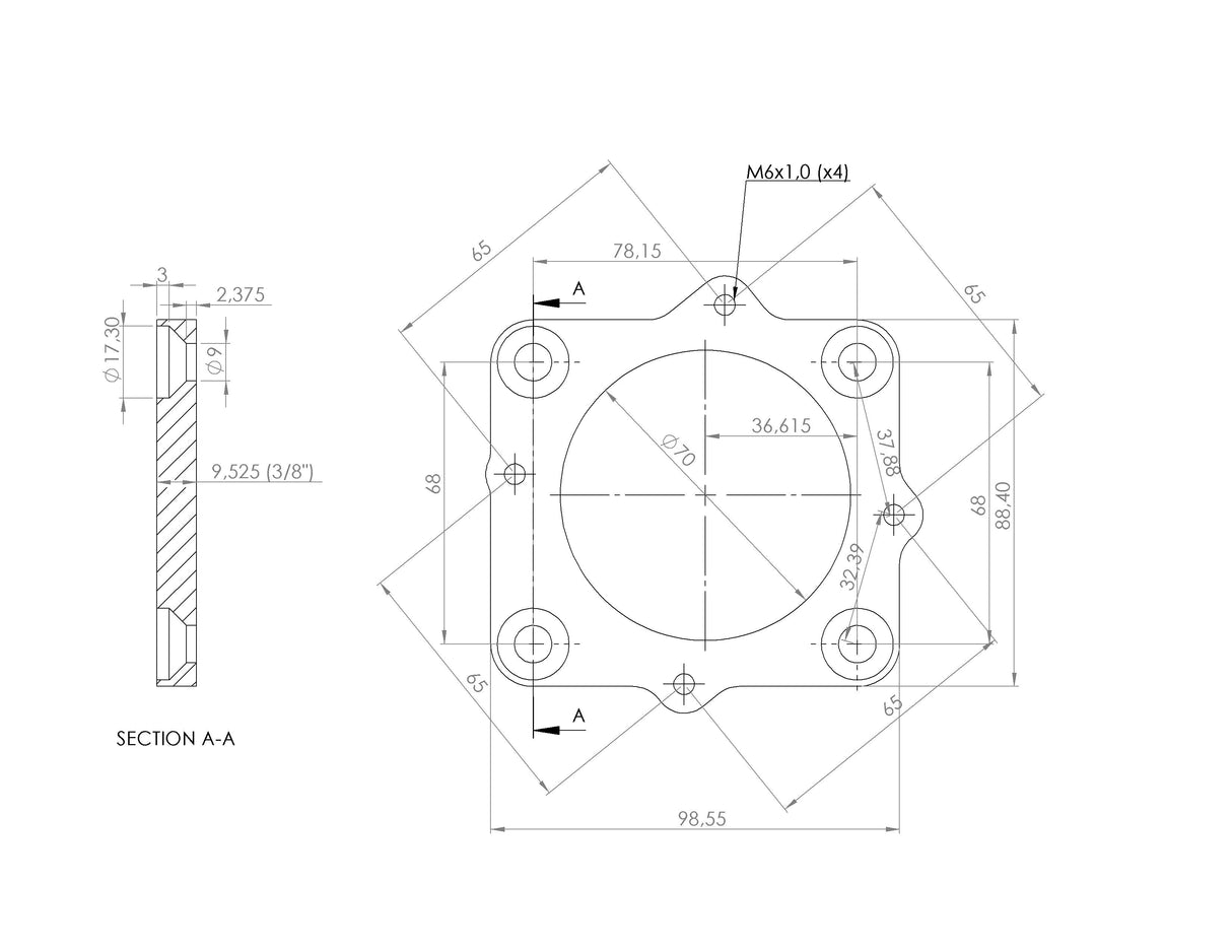 OBD2 Flange for the VW VR6 12V Short Runner Induction Intake Manifold