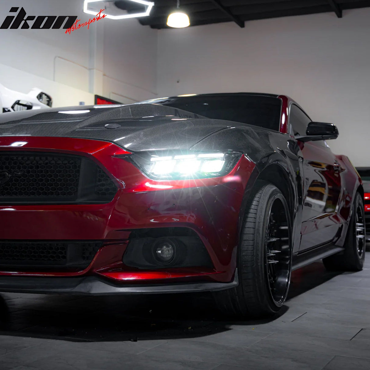 2015-2022 Ford Mustang Shelby 2024 Style Switchback Head Lights Lamp