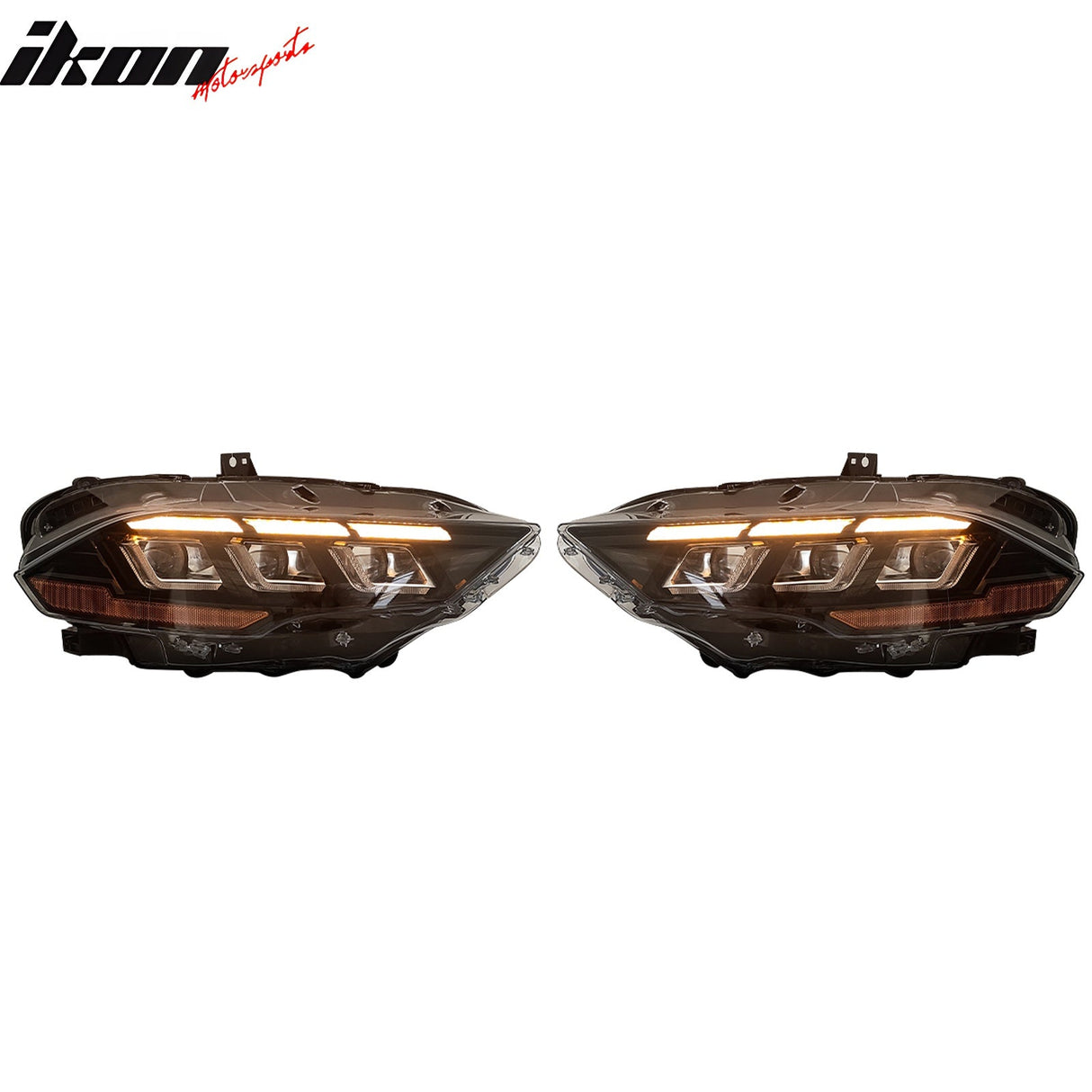 2018-2023 Ford Mustang EcoBoost GT V6 2024 Style Switchback Headlights