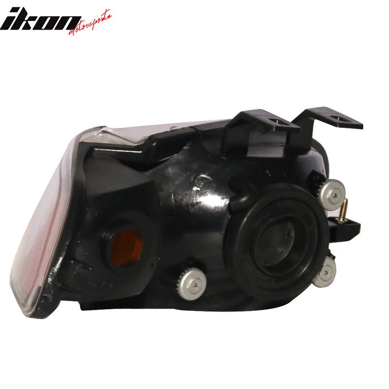 1992-1995 Honda Civic 2Dr 3Dr JDM Style Black Amber Headlights