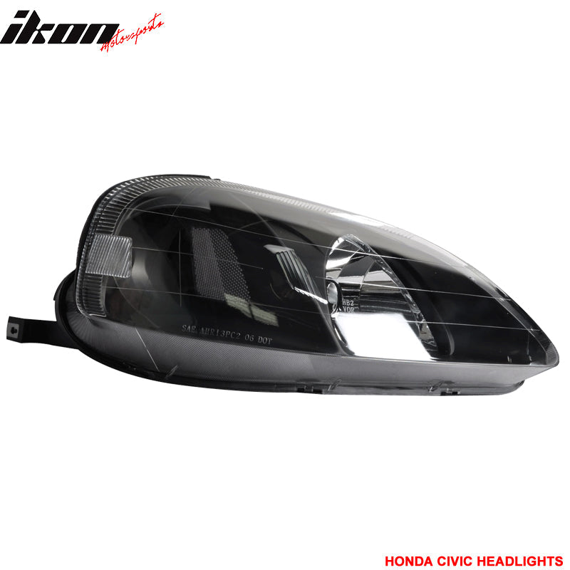 25W H4 Dual Beam LED kit w/ Fits 99-00 Civic JDM Housing Headlight