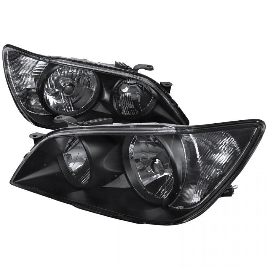 Spec-D OEM Replacement Headlights Lexus IS300 (2001-2005) Crystal Black or Chrome