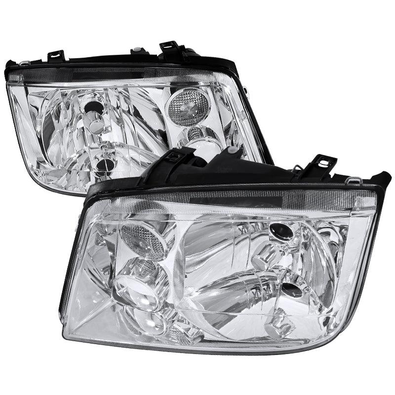 Spec-D Headlights VW Jetta MK4 (99-04) OEM Replacement Black / Smoke / Chrome