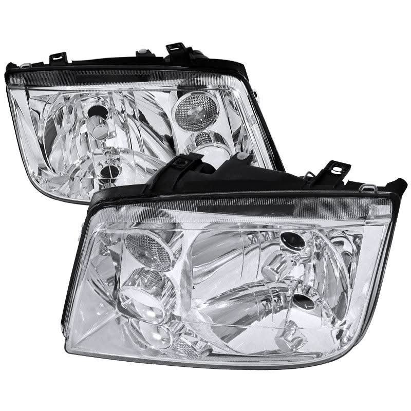 Spec-D Headlights VW Jetta MK4 (99-04) OEM Replacement Black / Smoke / Chrome