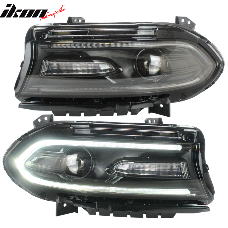 Fits 15-23 Dodge Charger Sequentialindicator LED DRL Headlights