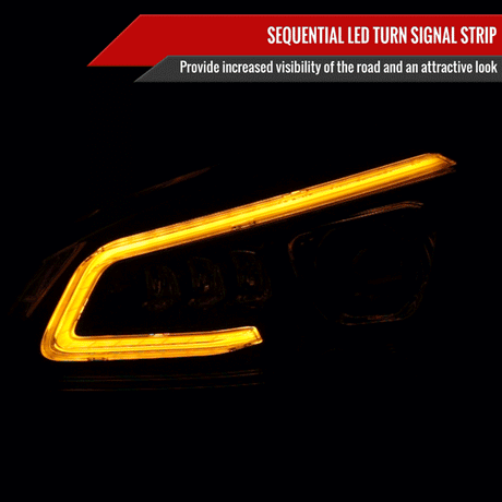 Mercedes C250 C300 C350 W204 Switchback Sequential Full LED Projector Headlights (2008-2014) - K2 Industries