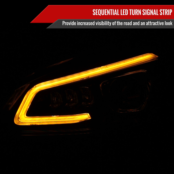 Mercedes C250 C300 C350 W204 Switchback Sequential Full LED Projector Headlights (2008-2014) - K2 Industries