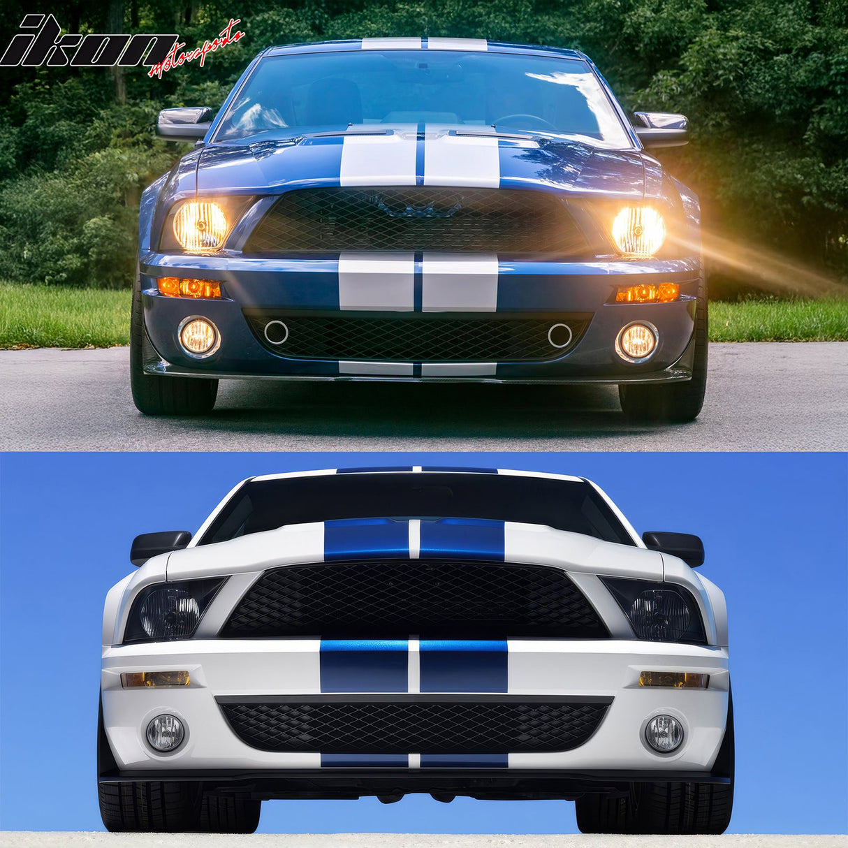 2007-2014 Ford Mustang GT500 OE Style Front Bumper Fog Lights Lamp 2PC