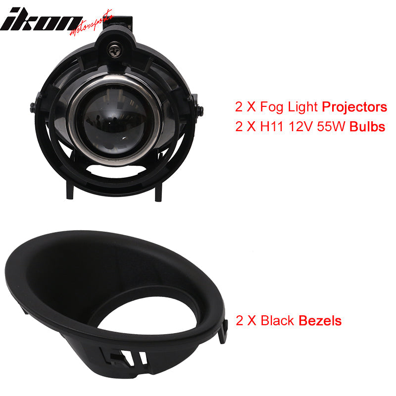 2014-2015 Chevy Camaro Front Fog Lights H11 12V 55W Clear Lens
