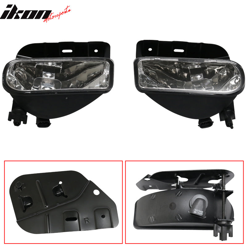2002-2006 Cadillac Escalade OEM Front Fog Light Lamp Clear Lens Pair