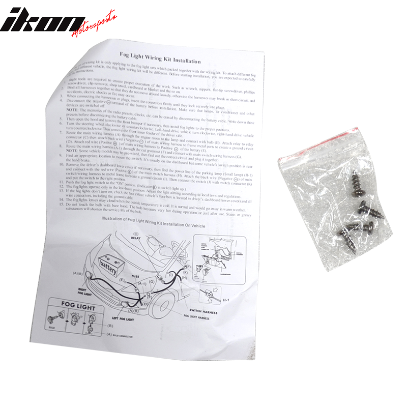 Fits 13-15 Chevy Malibu Fog Lights w/Switch Bulbs Cover accessories