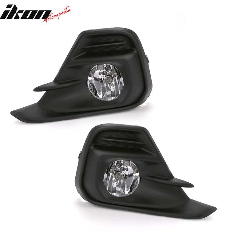 2016-2018 Chevrolet Spark Black Housing Clear Lens Fog Light ABS