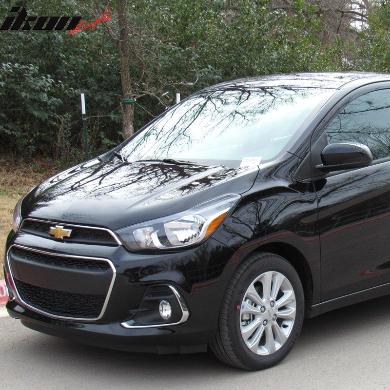 2016-2018 Chevrolet Spark Black Housing Clear Lens Fog Light ABS