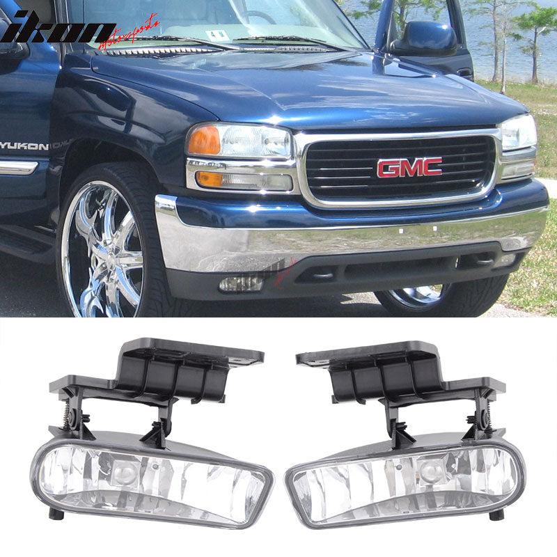 1999-2002Â Chevy Silverado OEM Style Clear Lens Fog Lights Lamp 2PC