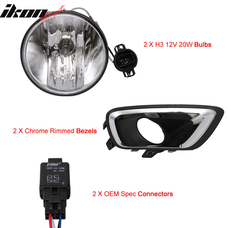 2015-2017Â Chevy Colorado Front Fog Light Lamp H3 12V 20W Clear Lens