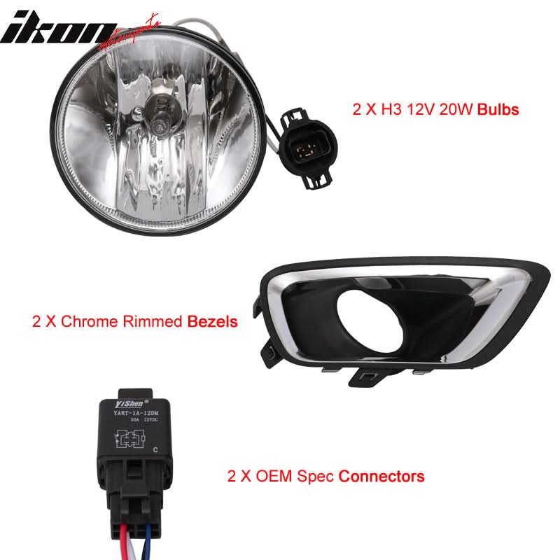 2015-2017Â Chevy Colorado Front Fog Light Lamp H3 12V 20W Clear Lens
