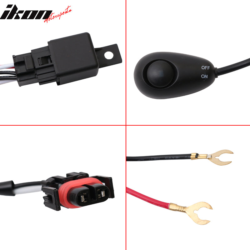 Fits 10-16 Chevy Equinox Front Projector Fog Light Lamp H11 12V 55W