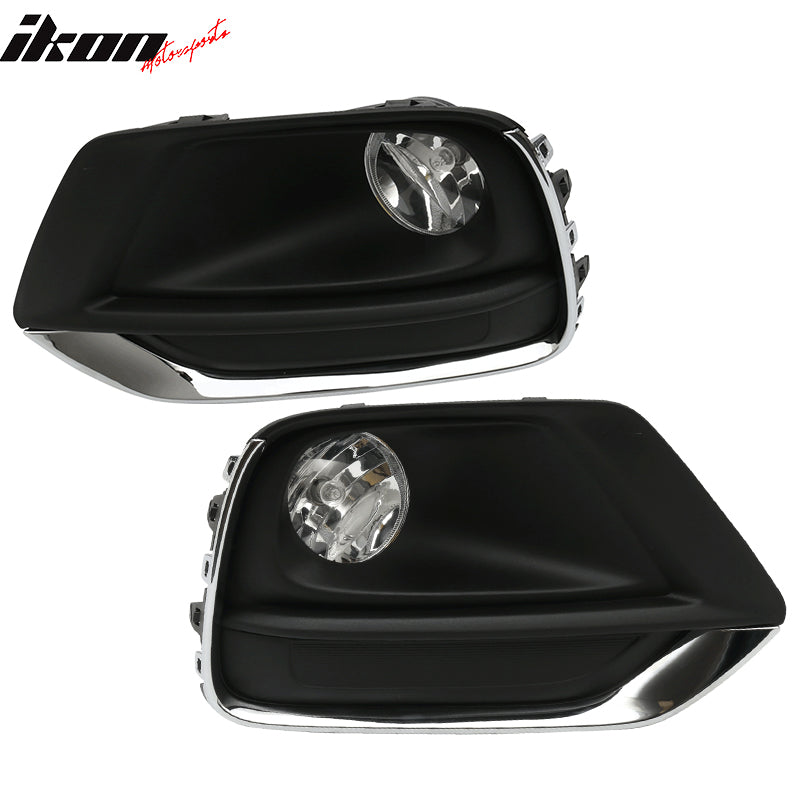 2017-2021 Chevy Trax Fog Light Foglight Kit Fog Lamp w/ Chrome Trim