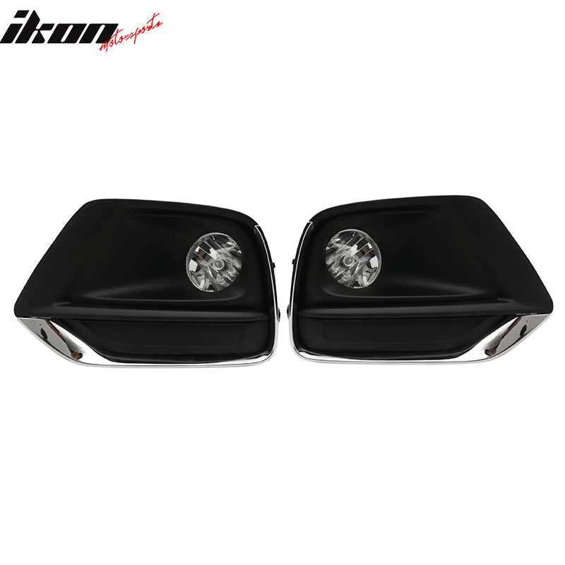 2017-2021 Chevy Trax Fog Light Foglight Kit Fog Lamp w/ Chrome Trim