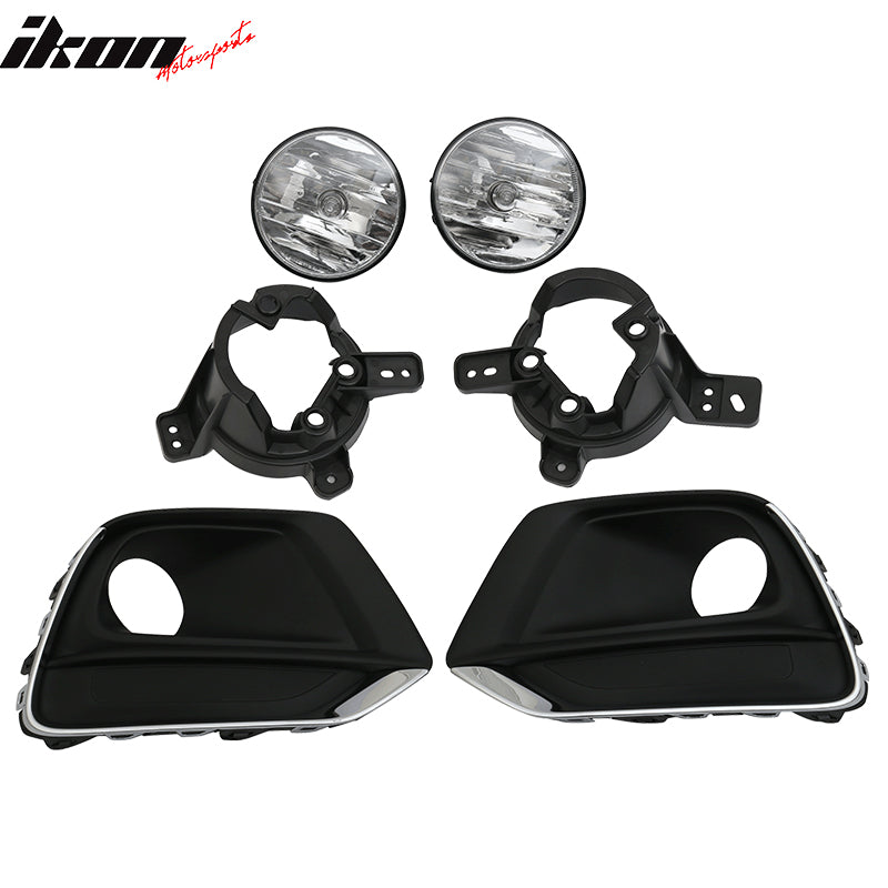 2017-2021 Chevy Trax Fog Light Foglight Kit Fog Lamp w/ Chrome Trim