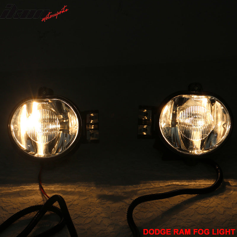 Fits 03-08 Ram Fog Lamp Fog Light Wiring Kit Bulb 9006(HB4) 12V 55W