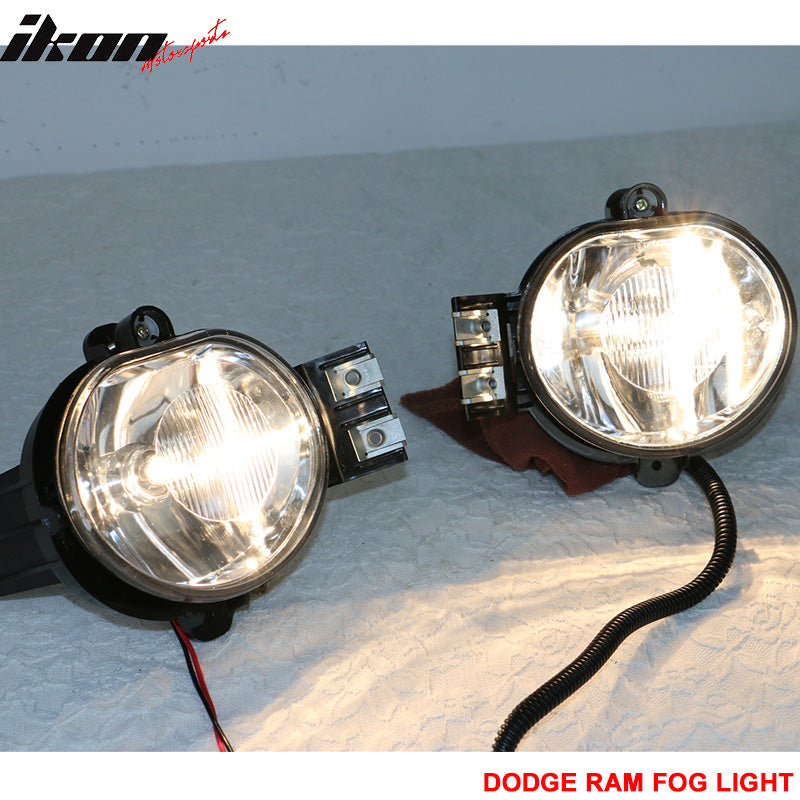Fits 03-08 Ram Fog Lamp Fog Light Wiring Kit Bulb 9006(HB4) 12V 55W