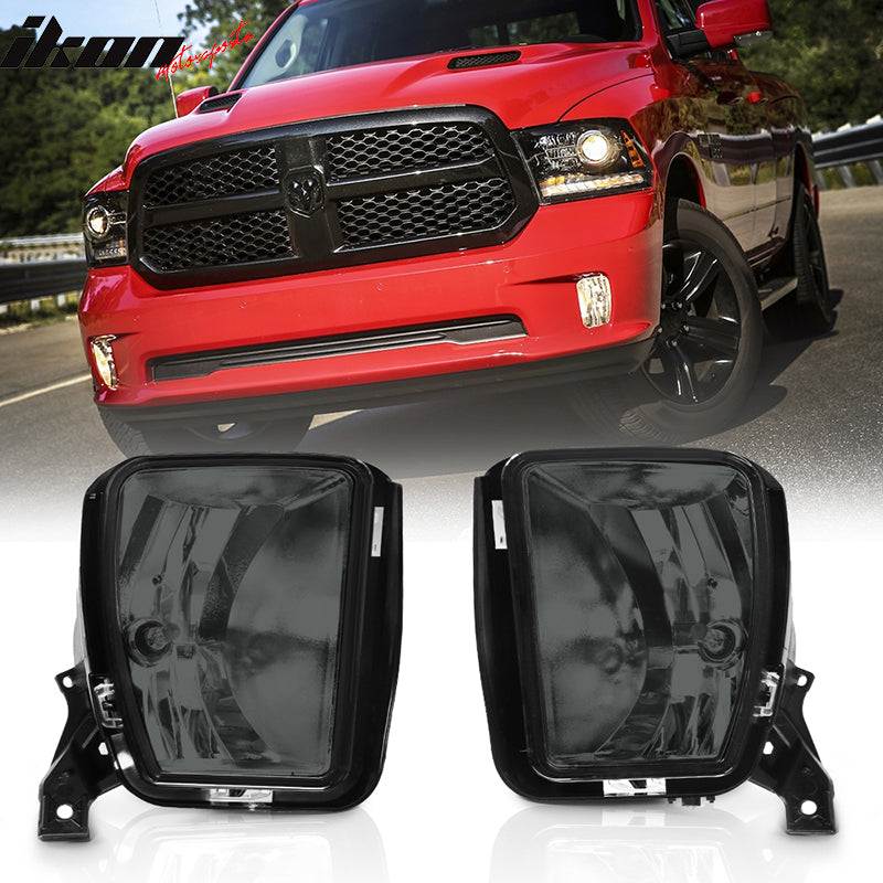 2013-2023 Dodge RAM OE Lens Fog Lights Lamp ABS Polycarbonate