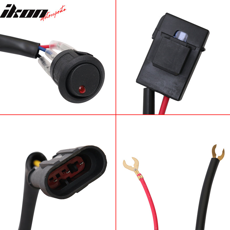 2005-2009 Ford Mustang Clear Lens Front Fog Lights Lamp W/Wire Harness