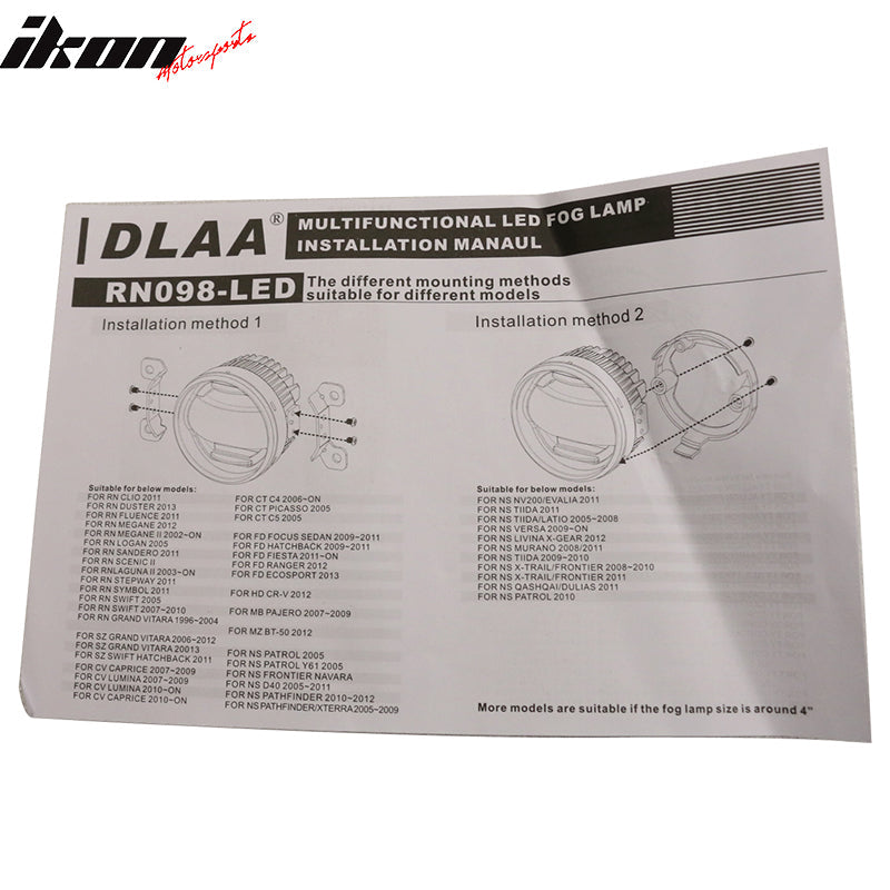2005-2009 Ford Mustang Clear Lens Front Fog Lights Lamp W/Wire Harness