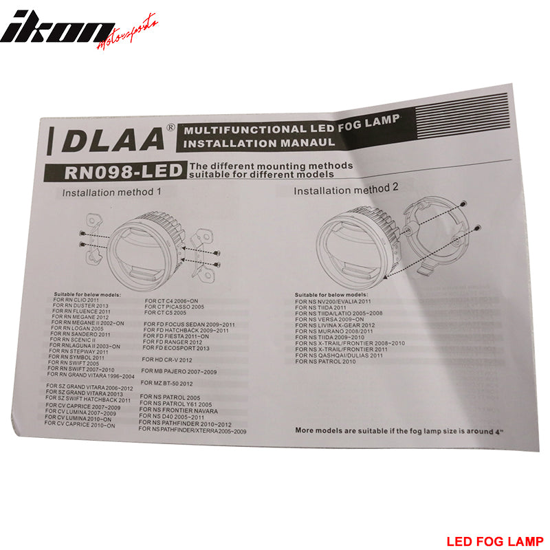 2005-2009 Ford Mustang Clear Lens Front Fog Lights Lamp W/Wire Harness