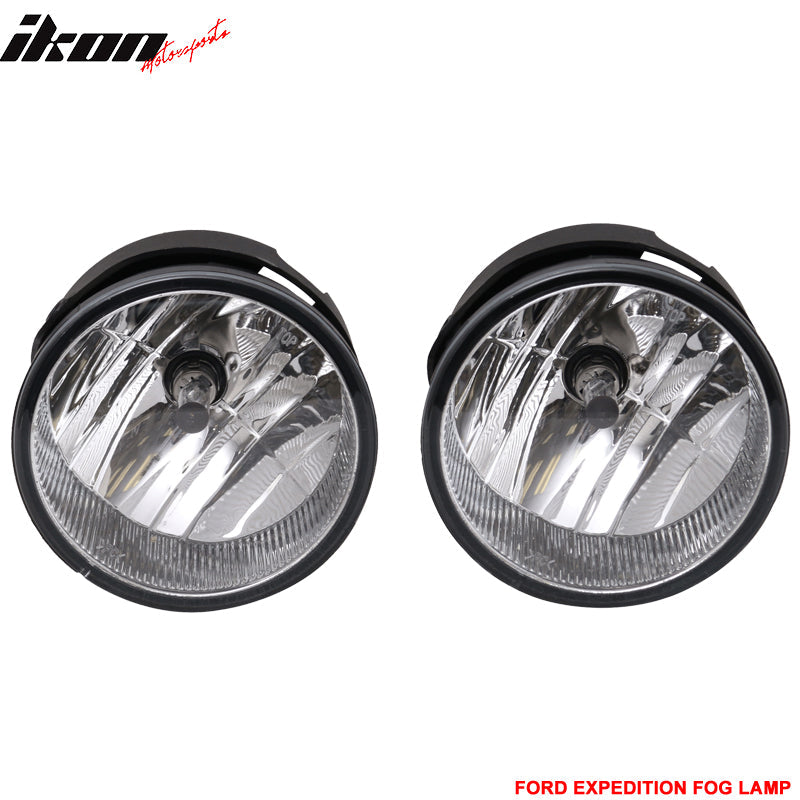 2007-2014 Ford Expedition Front Fog Lights H10 12V 42W Clear Lens