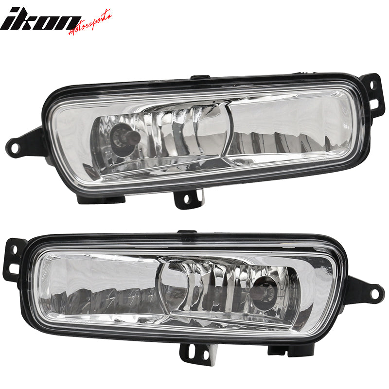 Fits 15-17 Focus Pair Front Fog Light Lamps Bezels - Sport SE Version